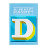 Blue Letter D Alphabet Magnet
