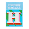 Blue Letter H Alphabet Magnet