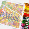 J'aime Paris City Map Needlepoint Kit