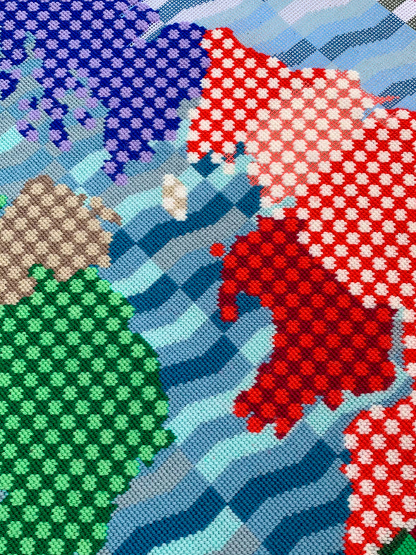 UK & Ireland Map Needlepoint Kit