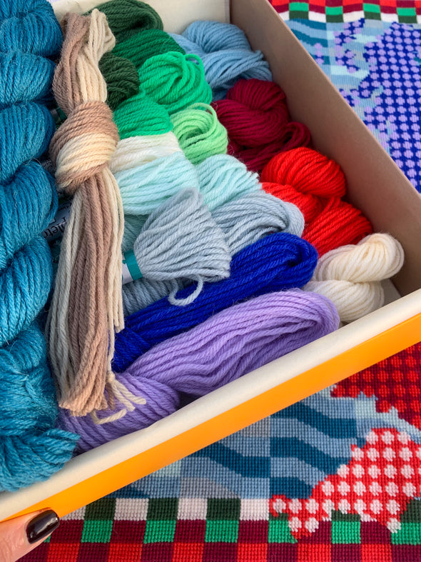 UK & Ireland Map Needlepoint Kit