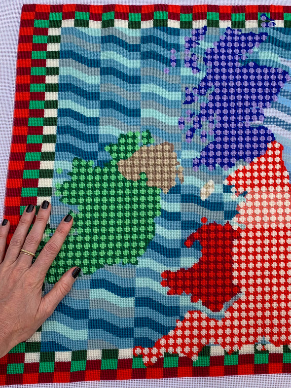 UK & Ireland Map Needlepoint Kit