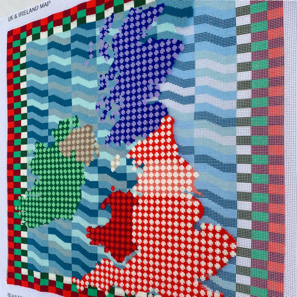UK & Ireland Map Needlepoint Kit
