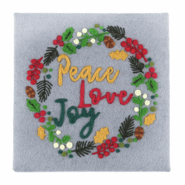 Festive Wreath Needle Felting Kit