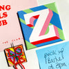 Peach ‘Z’ Alphabet Needlepoint Kit
