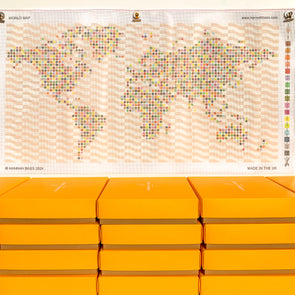 World Map Needlepoint Kit