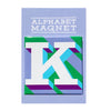 Purple Letter K Alphabet Magnet