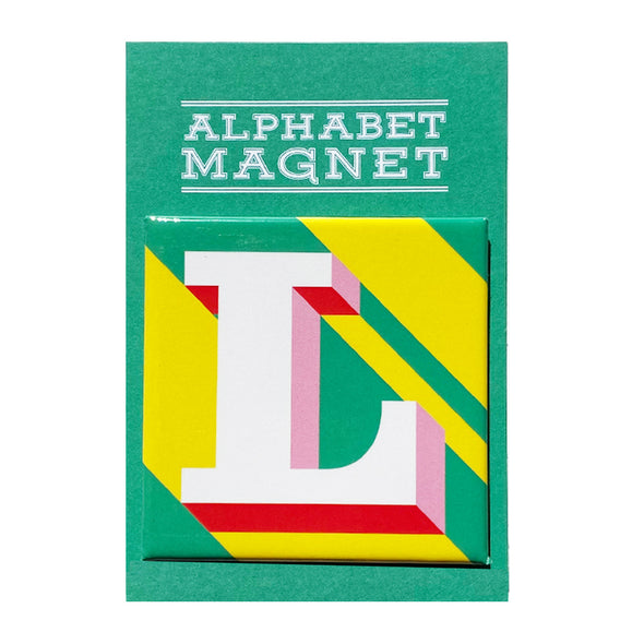 Yellow Letter L Alphabet Magnet