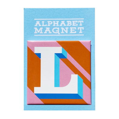 Pink Letter L Alphabet Magnet