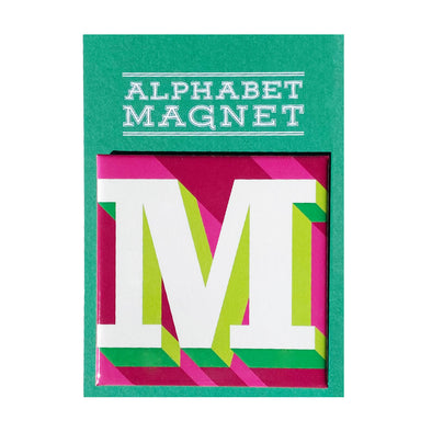Pink Letter M Alphabet Magnet