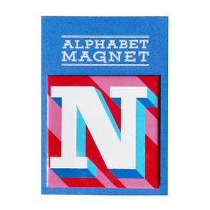 Red Letter N Alphabet Magnet