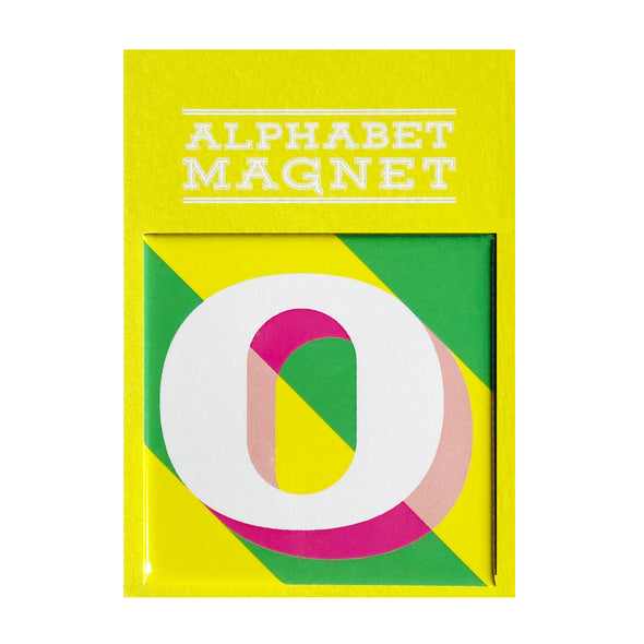 Yellow Letter O Alphabet Magnet