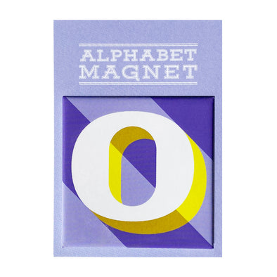 Purple Letter O Alphabet Magnet