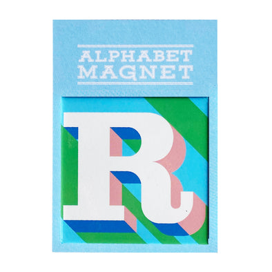 Blue Letter R Alphabet Magnet