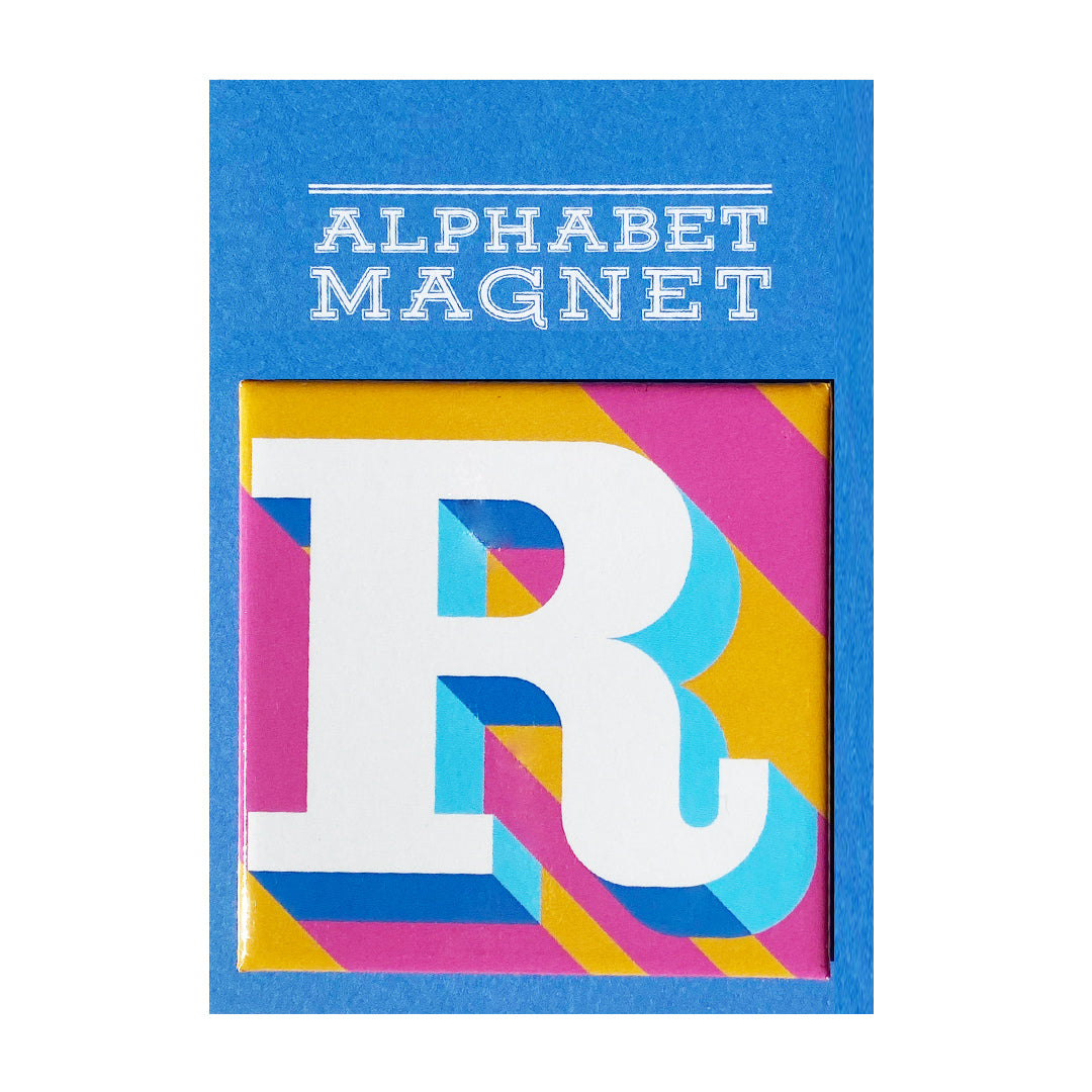 Colored Letter R Magnets Orange Letter R Alphabet Magnet – Hannah Bass
