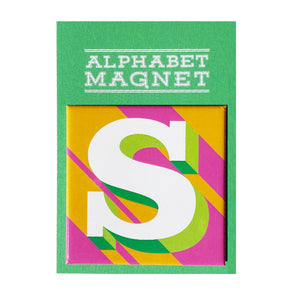 Orange Letter S Alphabet Magnet
