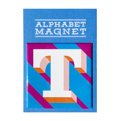 Blue Letter T Alphabet Magnet