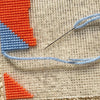 Orange ‘0’ Number Needlepoint Kit