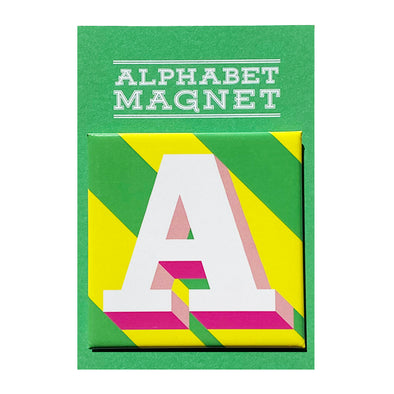 Yellow Letter A Alphabet Magnet