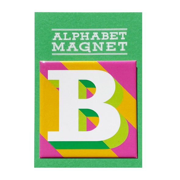 Orange Letter B Alphabet Magnet