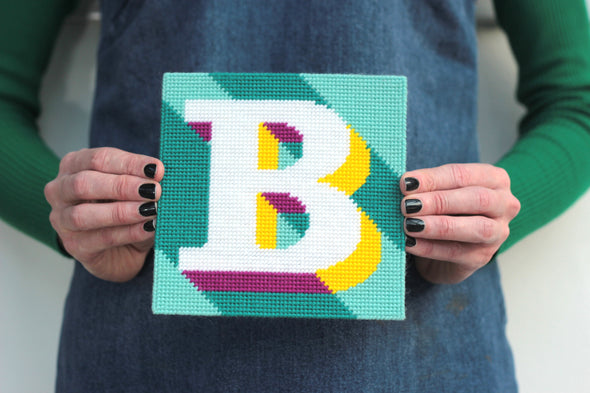Letter ‘B’ Needlepoint Kit - Hannah Bass