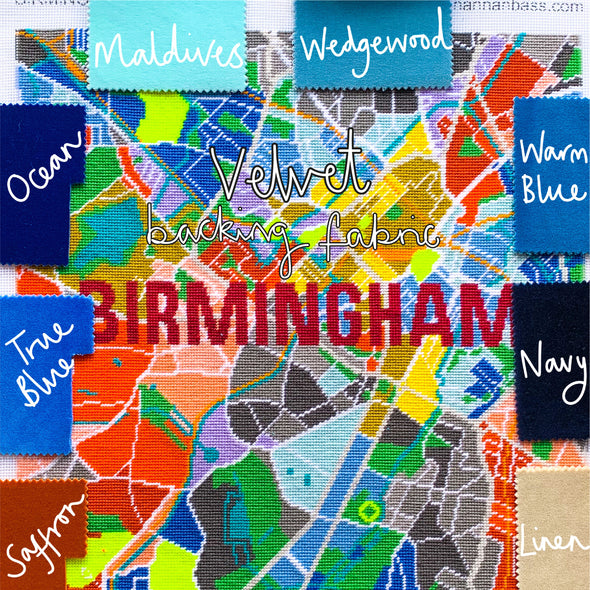 Birmingham City Map Needlepoint Kit
