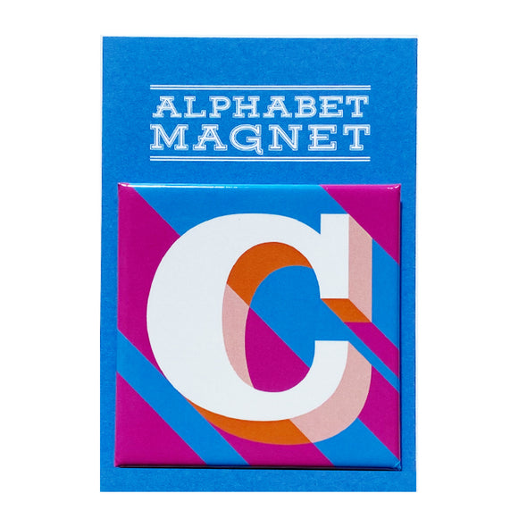 Blue Letter C Alphabet Magnet