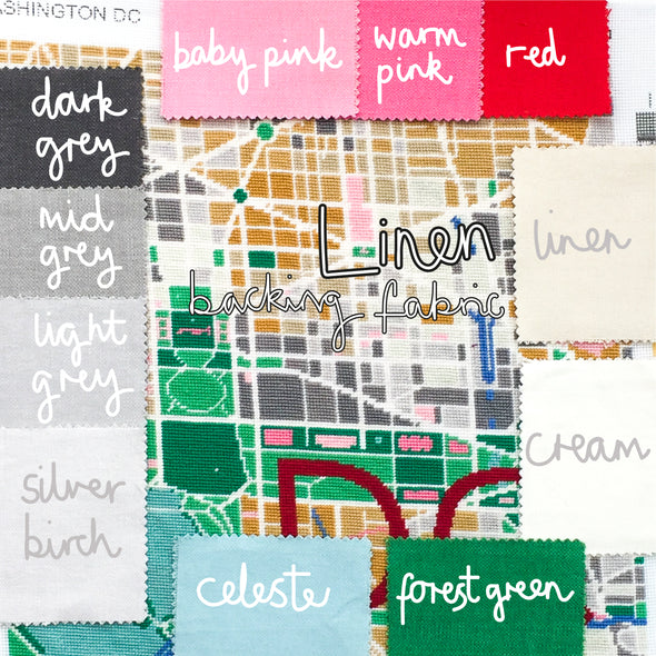 Washington D.C. City Map Needlepoint Kit