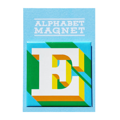 Blue Letter E Alphabet Magnet