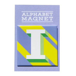 Yellow Letter I Alphabet Magnet