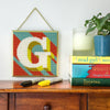 Turquoise ‘G’ Alphabet Needlepoint Kit