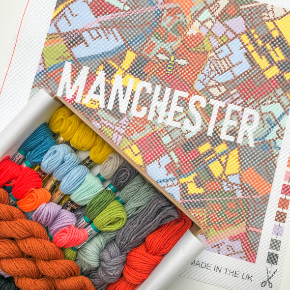 Manchester City Map Needlepoint Kit