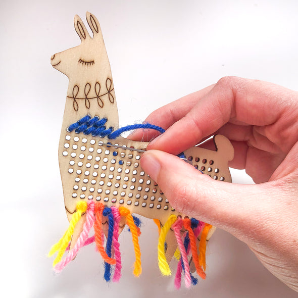 3 x Wooden Llama Stitch Kit