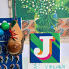 Blue Letter J Alphabet Magnet