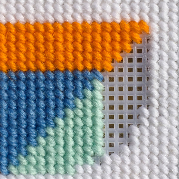 Blue ‘D’ Alphabet Needlepoint Kit