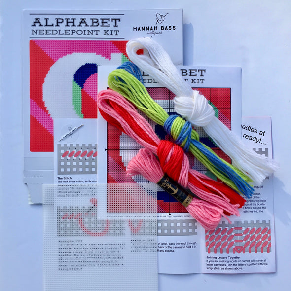 Letter ‘C’ Needlepoint Kit - Hannah Bass