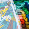 Cambridge City Map Needlepoint Kit
