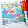 Old Hong Kong City Map Needlepoint Kit