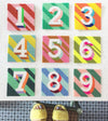 Yellow ‘8’ Number Needlepoint Kit