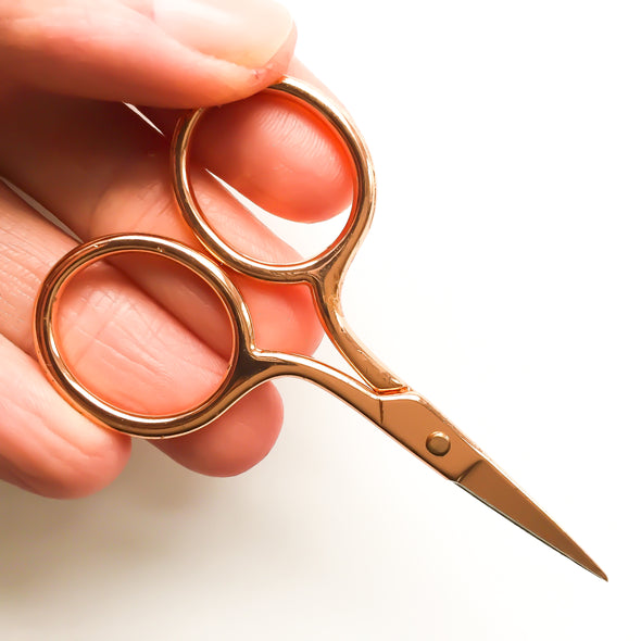 Rose gold embroidery scissors - Hannah Bass