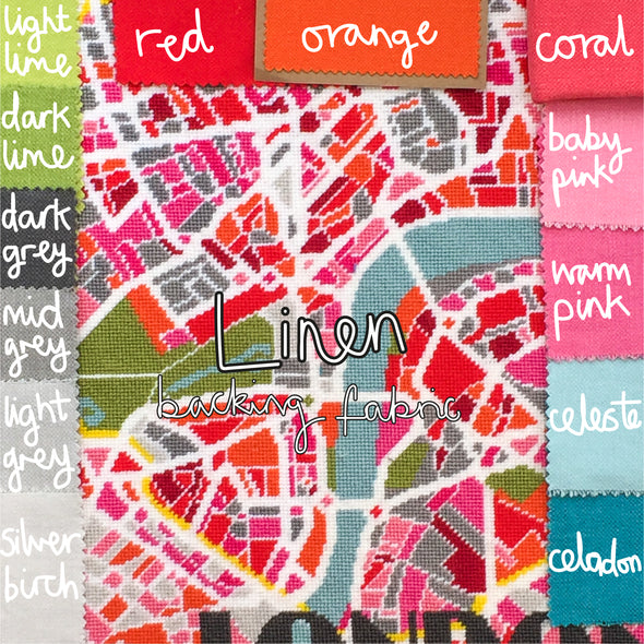 London Light City Map Needlepoint Kit