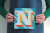 Letter ‘N’ Needlepoint Kit - Hannah Bass