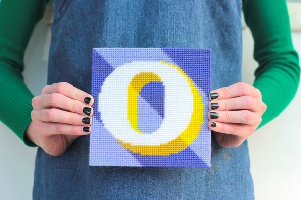 Letter ‘O’ Needlepoint Kit - Hannah Bass