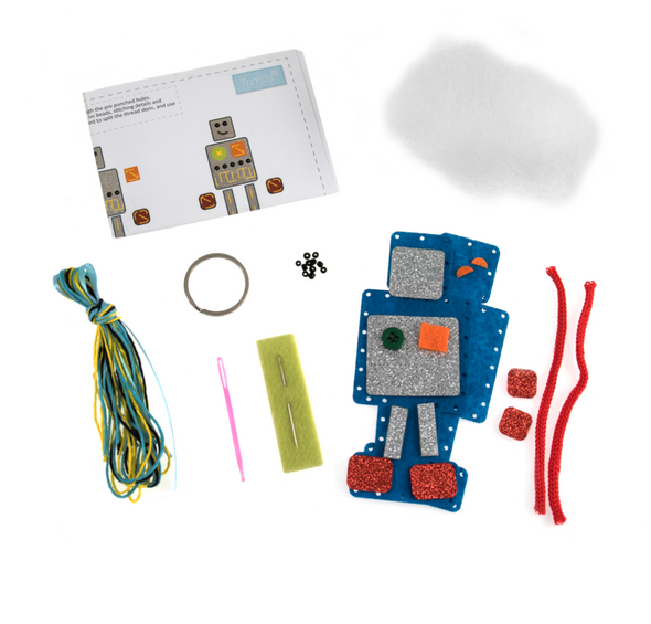 Robot Keyring Felt Kit