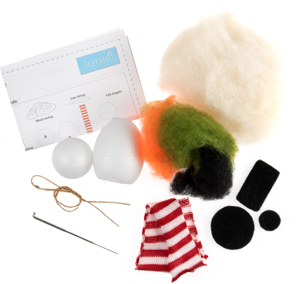 Snowman Needle Felting Kit