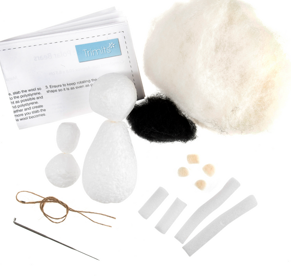 Polar Bears Needle Felting Kit