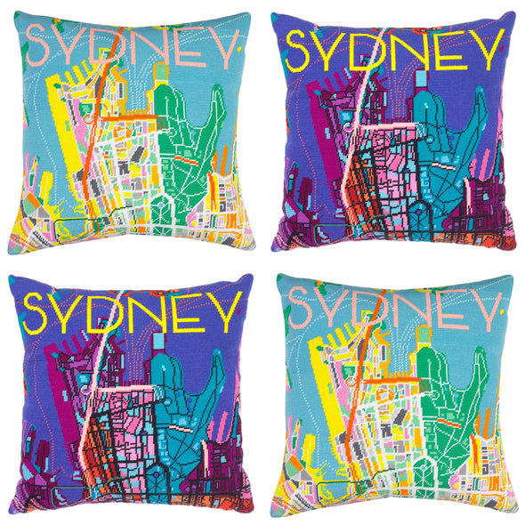 Sydney Night City Map Needlepoint Kit