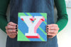 Letter ‘Y’ Needlepoint Kit - Hannah Bass