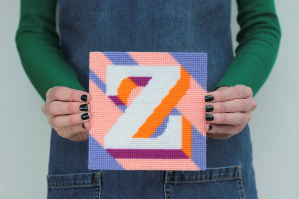 Letter ‘Z’ Needlepoint Kit - Hannah Bass
