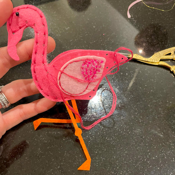 Flamingo Felt Kit